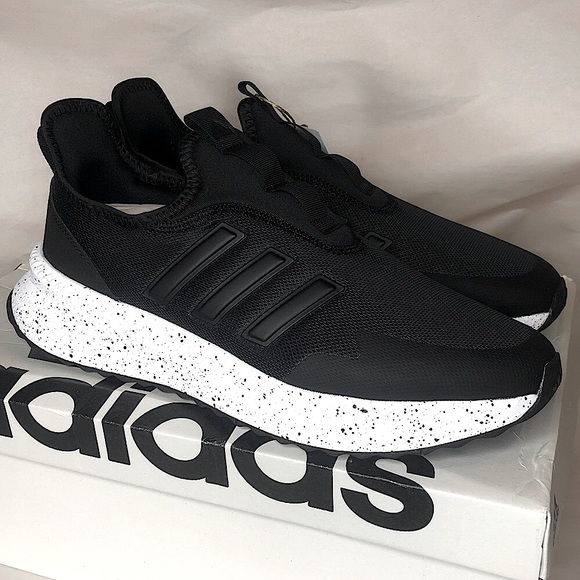 ADIDAS CLOUDFOAM X_PLRPULSE Black w Speckled Soles Slip On Shoes Unisex NIB - Picture 3 of 17